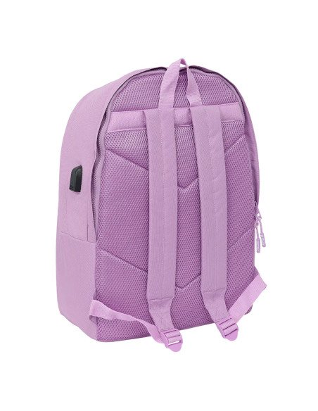 Mochila Doble Para Portatil 15.6"  +  Usb Munich Basicos "Lila" | Reino Escolar: Mochilas y Regalos