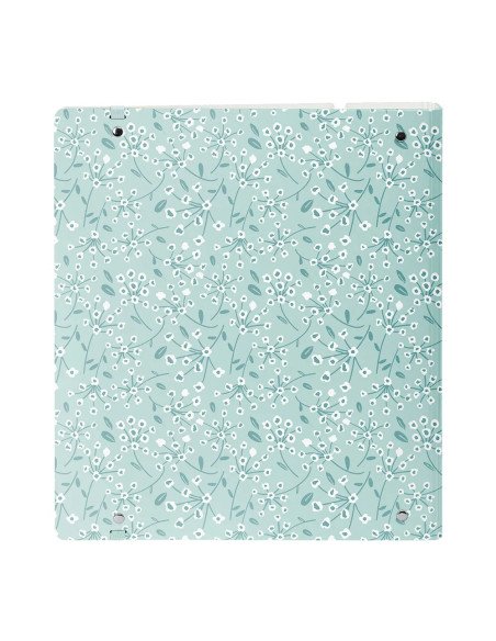 Carpeblock Pp Foam 4 Ani 35Mm Con Recambio Safta "Light Blue Flowers" | Reino Escolar: Mochilas y Regalos
