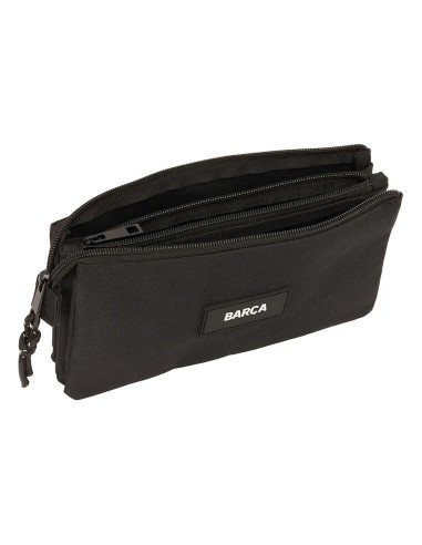 Portatodo Triple F.C.Barcelona Chica Negro | Reino Escolar: Mochilas y Regalos