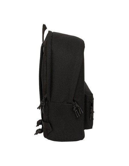 Mochila Doble Para Portatil 15.6"  +  Usb F.C.Barcelona Chica Negro | Reino Escolar: Mochilas y Regalos