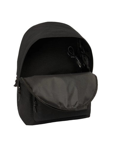 Mochila Doble Para Portatil 15.6"  +  Usb F.C.Barcelona Chica Negro | Reino Escolar: Mochilas y Regalos