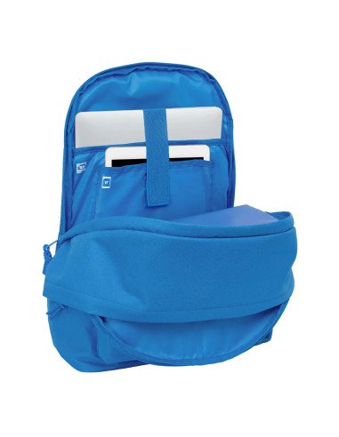Mochila Doble Para Portatil 15.6"  +  Usb F.C.Barcelona Chica Indigo | Reino Escolar: Mochilas y Regalos