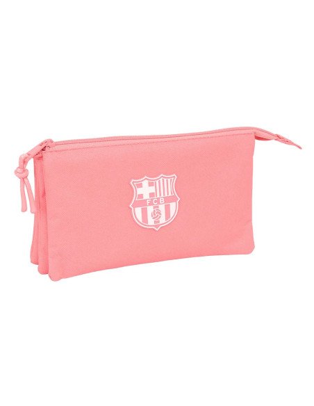 Portatodo Triple F.C.Barcelona Chica Coral | Reino Escolar: Mochilas y Regalos