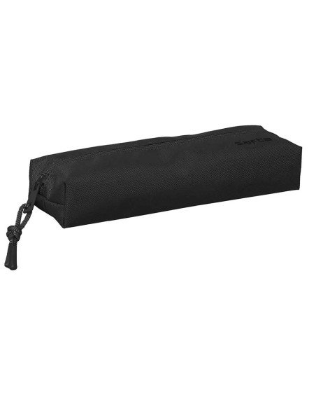 Portatodo Rectangular Con Goma Elast. 22Cm Safta "Black" | Reino Escolar: Mochilas y Regalos