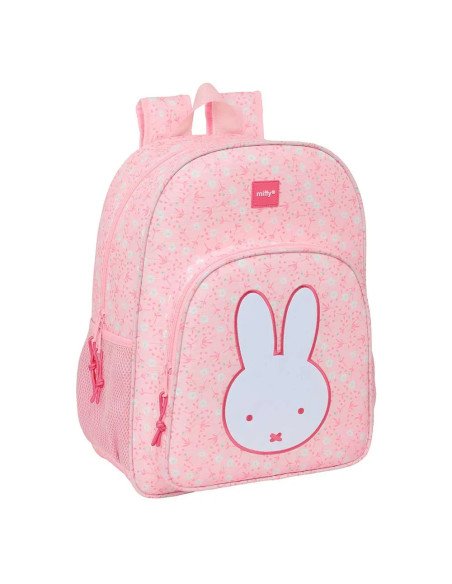 Mochila Adaptable A Carro Miffy "Flores" | Reino Escolar: Mochilas y Regalos