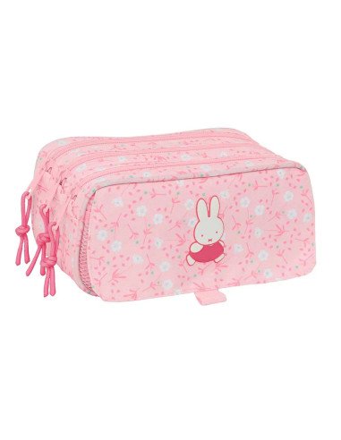 Portatodo Triple Big Miffy "Flores" | Reino Escolar: Mochilas y Regalos
