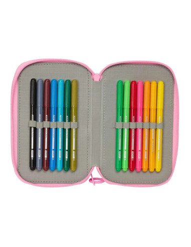 Plumier Triple 37 Pcs Blackfit8 "Smile" | Reino Escolar: Mochilas y Regalos