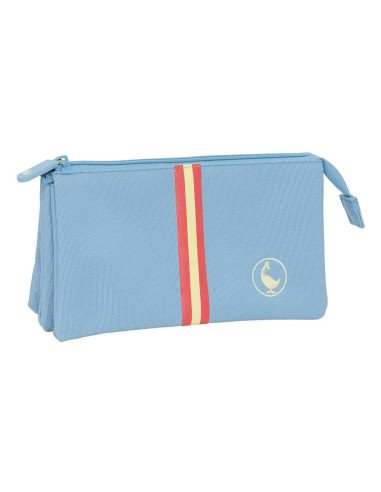 Portatodo Triple El Ganso Basics "Cerulean" | Reino Escolar: Mochilas y Regalos