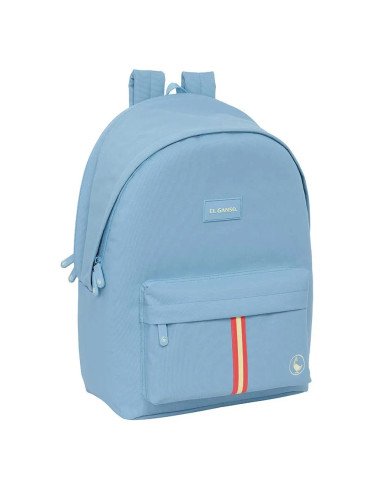 Mochila Doble Para Portatil 15.6"  +  Usb El Ganso Basics "Cerulean" | Reino Escolar: Mochilas y Regalos