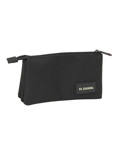 Portatodo Triple El Ganso Basics "Black" | Reino Escolar: Mochilas y Regalos