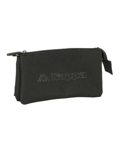 Portatodo Triple Kappa Basics "Negro" | Reino Escolar: Mochilas y Regalos