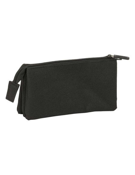 Portatodo Triple Kappa Basics "Negro" | Reino Escolar: Mochilas y Regalos