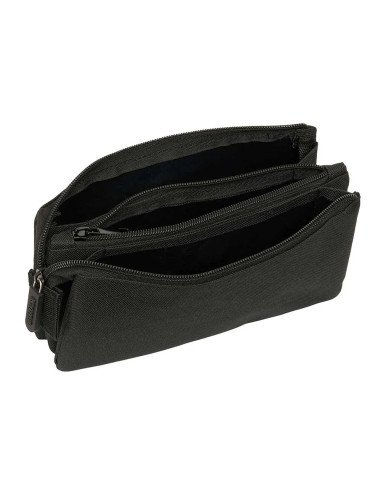 Portatodo Triple Kappa Basics "Negro" | Reino Escolar: Mochilas y Regalos