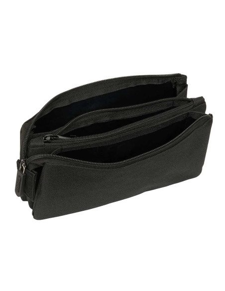 Portatodo Triple Kappa Basics "Negro" | Reino Escolar: Mochilas y Regalos