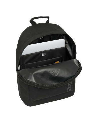 Mochila Para Portatil 14.1" Kappa Basics "Negro" | Reino Escolar: Mochilas y Regalos