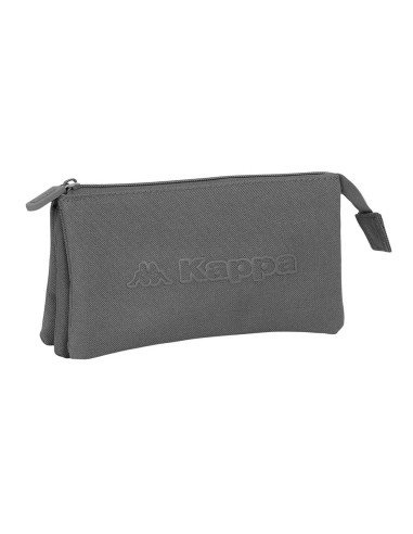 Portatodo Triple Kappa Basics "Gris" | Reino Escolar: Mochilas y Regalos