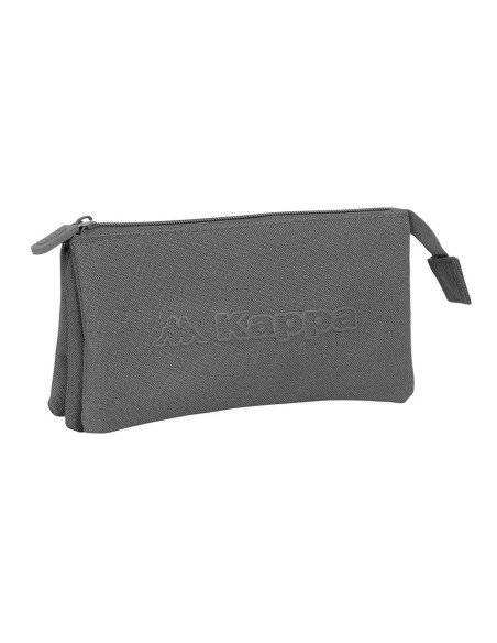 Portatodo Triple Kappa Basics "Gris" | Reino Escolar: Mochilas y Regalos