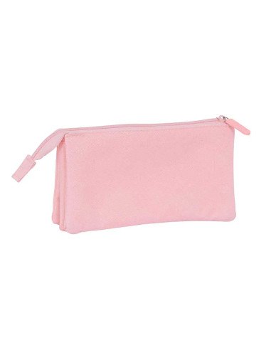 Portatodo Triple Kappa Basics "Rosa" | Reino Escolar: Mochilas y Regalos