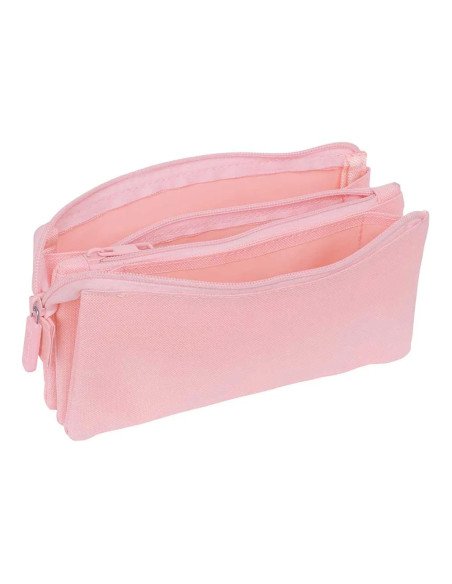 Portatodo Triple Kappa Basics "Rosa" | Reino Escolar: Mochilas y Regalos