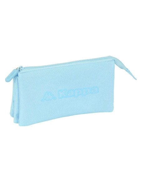 Portatodo Triple Kappa Basics "Celeste" | Reino Escolar: Mochilas y Regalos