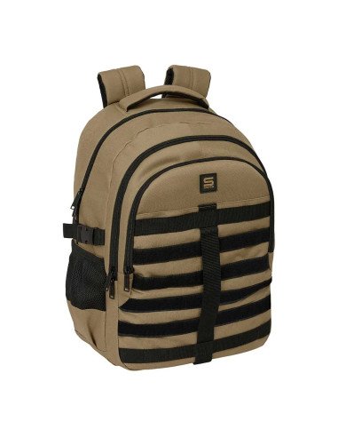 Mochila Cross Doble Safta Tierra | Reino Escolar: Mochilas y Regalos