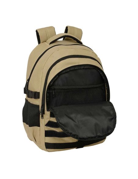 Mochila Cross Doble Safta Camel | Reino Escolar: Mochilas y Regalos