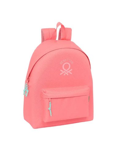 Mochila Benetton Basics "Coral" | Reino Escolar: Mochilas y Regalos