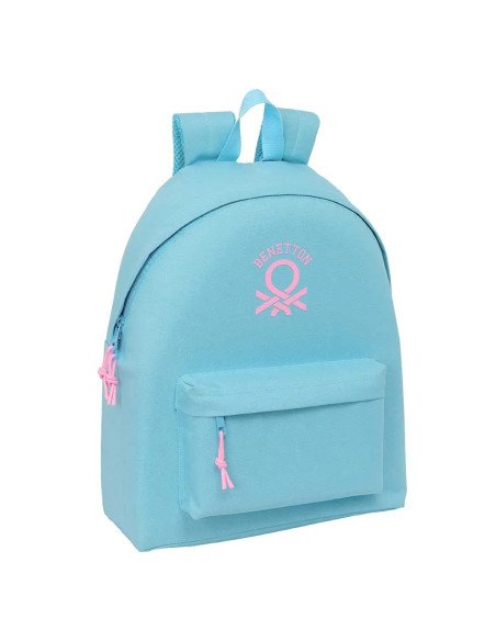 Mochila Benetton Basics "Celeste" | Reino Escolar: Mochilas y Regalos