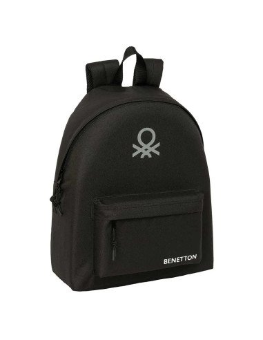 Mochila Benetton Basics "Negro" | Reino Escolar: Mochilas y Regalos