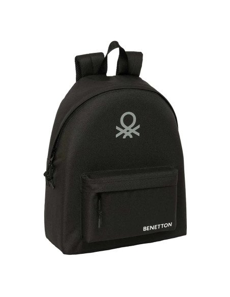 Mochila Benetton Basics "Negro" | Reino Escolar: Mochilas y Regalos