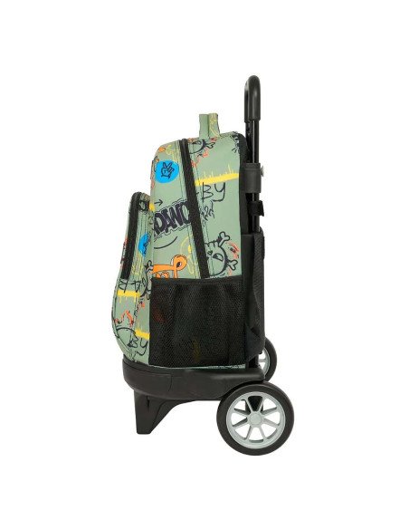 Mochila Grande Con Ruedas Compact Evol. Ext. Safta Graffiti "Zone" | Reino Escolar: Mochilas y Regalos