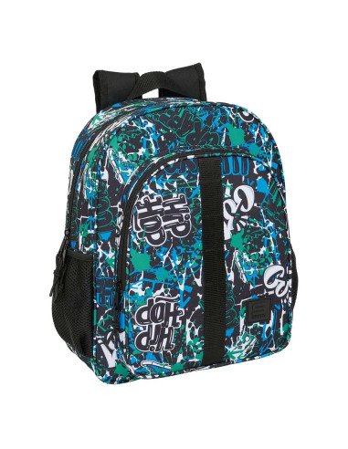 Mochila Junior Adaptable A Carro Safta Graffiti "Go" | Reino Escolar: Mochilas y Regalos
