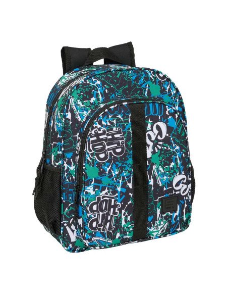 Mochila Junior Adaptable A Carro Safta Graffiti "Go" | Reino Escolar: Mochilas y Regalos