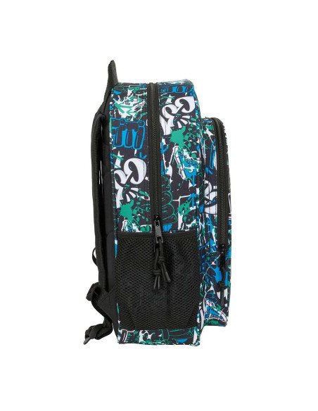 Mochila Junior Adaptable A Carro Safta Graffiti "Go" | Reino Escolar: Mochilas y Regalos