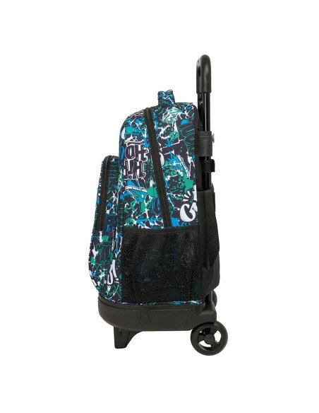 Mochila Grande Con Ruedas Compact Extraible Safta Graffiti "Go" | Reino Escolar: Mochilas y Regalos