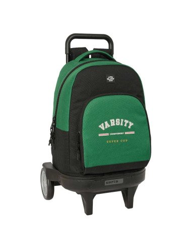 Mochila Grande Con Ruedas Compact Evol. Ext. Blackfit8 "Varsity" | Reino Escolar: Mochilas y Regalos