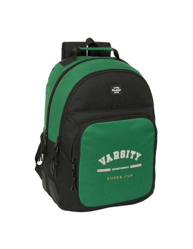 Mochila Doble Adaptable A Carro Blackfit8 "Varsity" | Reino Escolar: Mochilas y Regalos