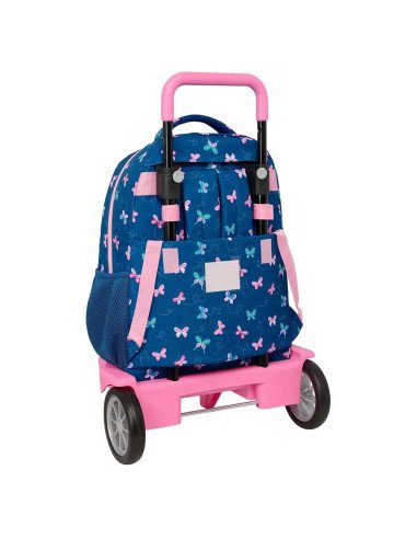 Mochila Grande Con Ruedas Compact Evol. Ext. Blackfit8 "Mariposas" | Reino Escolar: Mochilas y Regalos