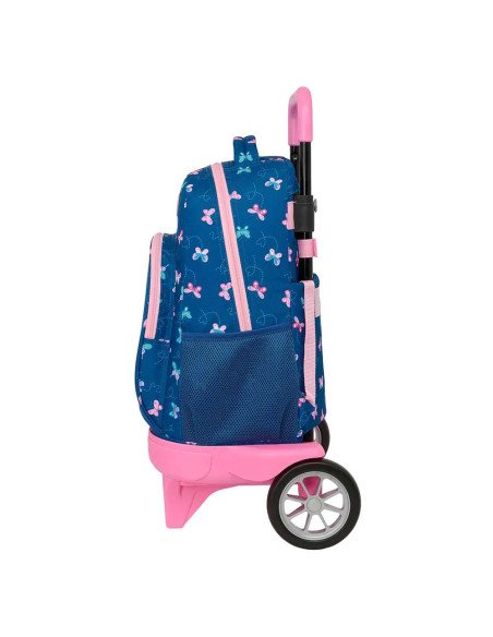 Mochila Grande Con Ruedas Compact Evol. Ext. Blackfit8 "Mariposas" | Reino Escolar: Mochilas y Regalos