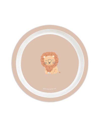 Set De Platos. Cubiertos Y Vaso Safta Preescolar "Leon" | Reino Escolar: Mochilas y Regalos