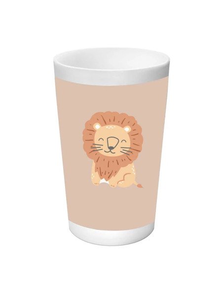 Set De Platos. Cubiertos Y Vaso Safta Preescolar "Leon" | Reino Escolar: Mochilas y Regalos