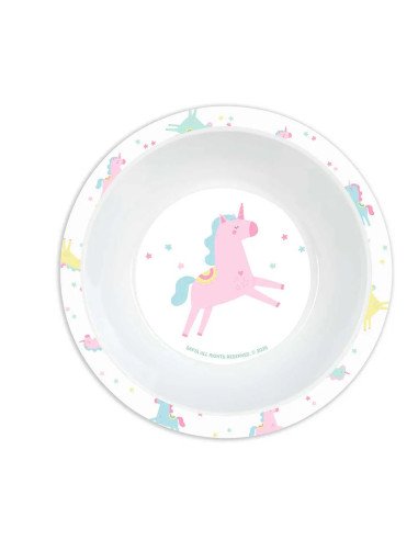Set De Platos. Cubiertos Y Vaso Safta Preescolar "Unicornio" | Reino Escolar: Mochilas y Regalos