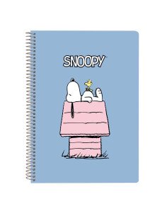 Libreta Cuarto 80 H. Tapas Duras 1Diseñ Snoopy | Reino Escolar: Mochilas y Regalos