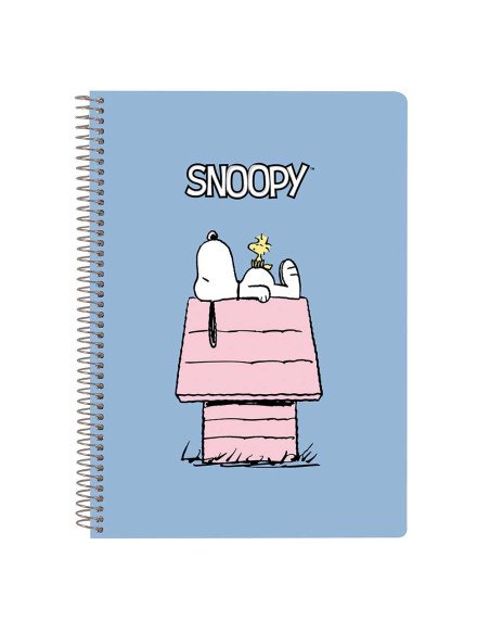Libreta Cuarto 80 H. Tapas Duras 1Diseñ Snoopy | Reino Escolar: Mochilas y Regalos