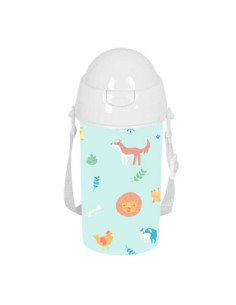 Botella 500ml Apertura Autom. Con Pajita Safta Preescolar "Pandi" | Reino Escolar: Mochilas y Regalos