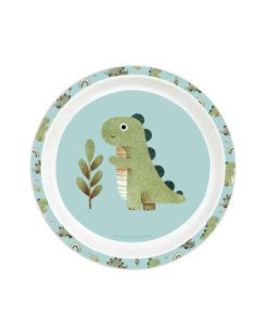 Set De Platos. Cubiertos Y Vaso Safta Preescolar "Dinos" | Reino Escolar: Mochilas y Regalos 2