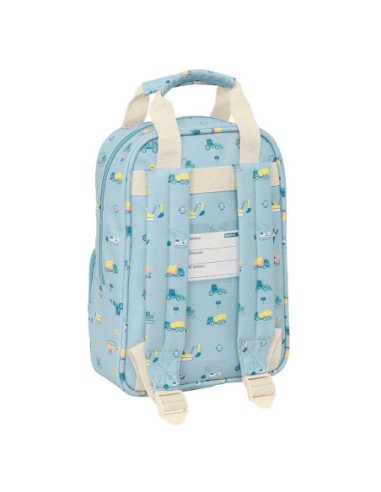 Mochila Infantil Con Asas Safta Preescolar "Gruas" | Reino Escolar: Mochilas y Regalos