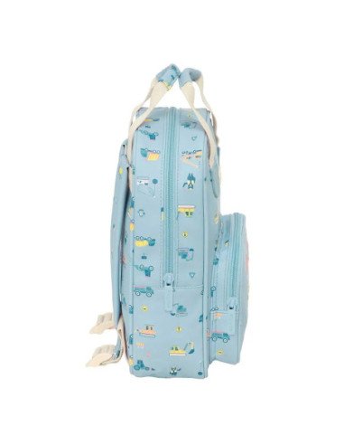 Mochila Infantil Con Asas Safta Preescolar "Gruas" | Reino Escolar: Mochilas y Regalos