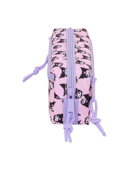 Portatodo Triple Peq. con Goma Elast. 22Cm Kuromi | Reino Escolar: Mochilas y Regalos