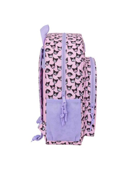 Mochila Junior Adaptable a Carro Kuromi | Reino Escolar